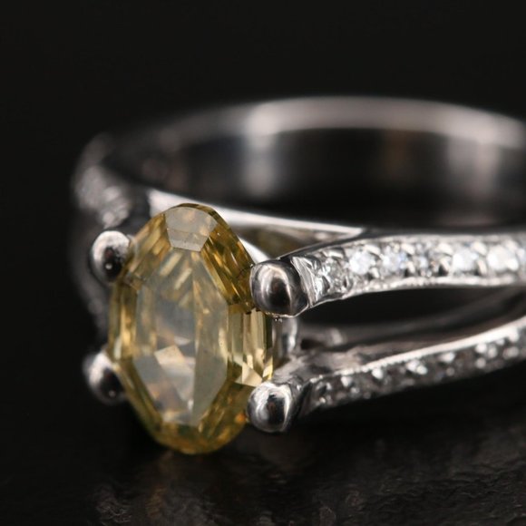 18K 1.88 CTW GENUINE-NATURAL Diamond Ring with GIA Report - Picture 2 of 11